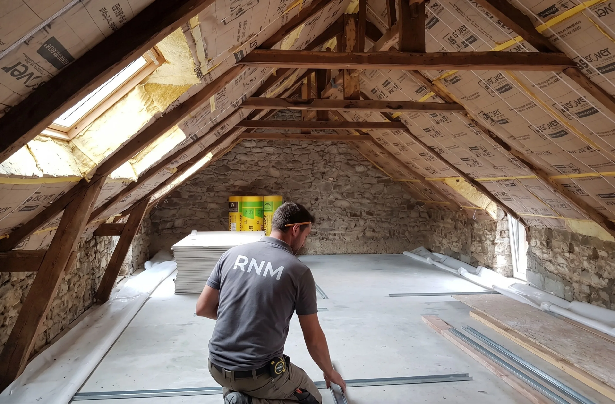 Isolation des combles par rampants