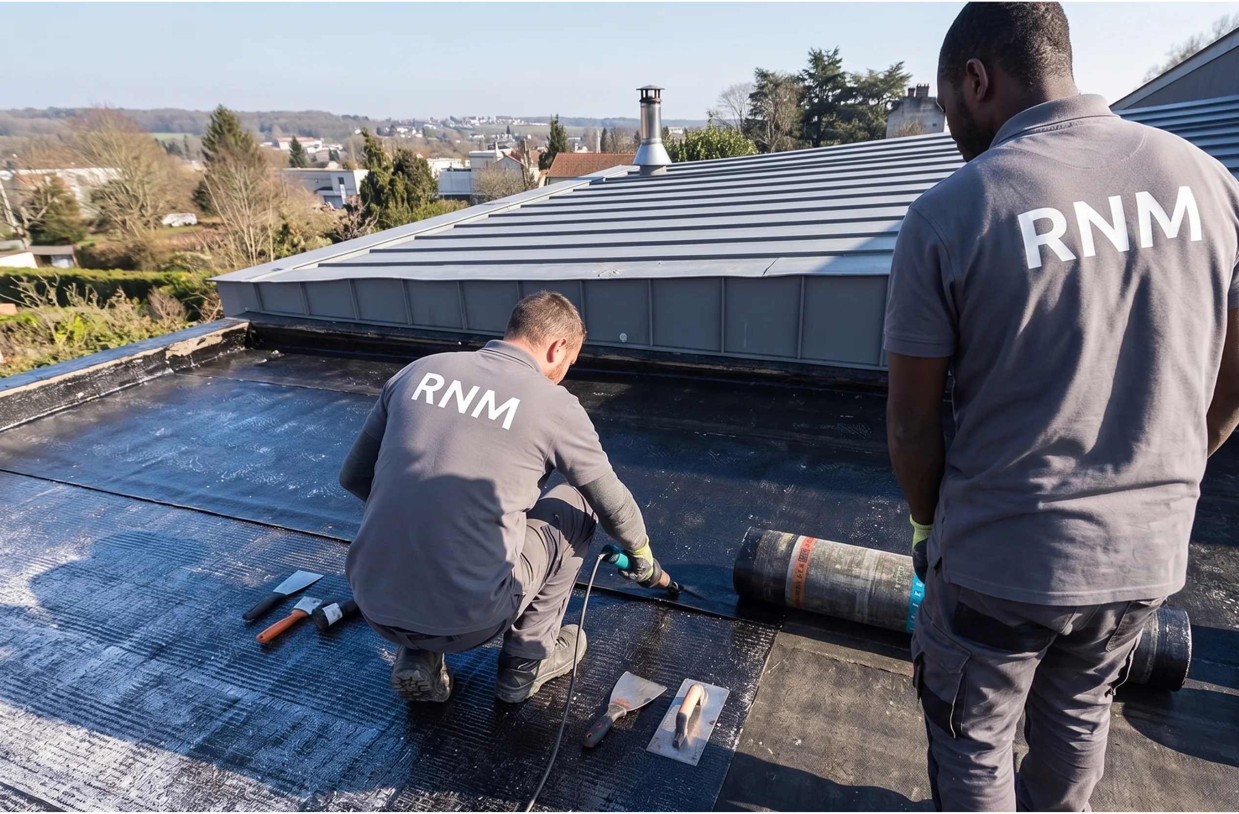Étanchéité EPDM toit terrasse Trilport